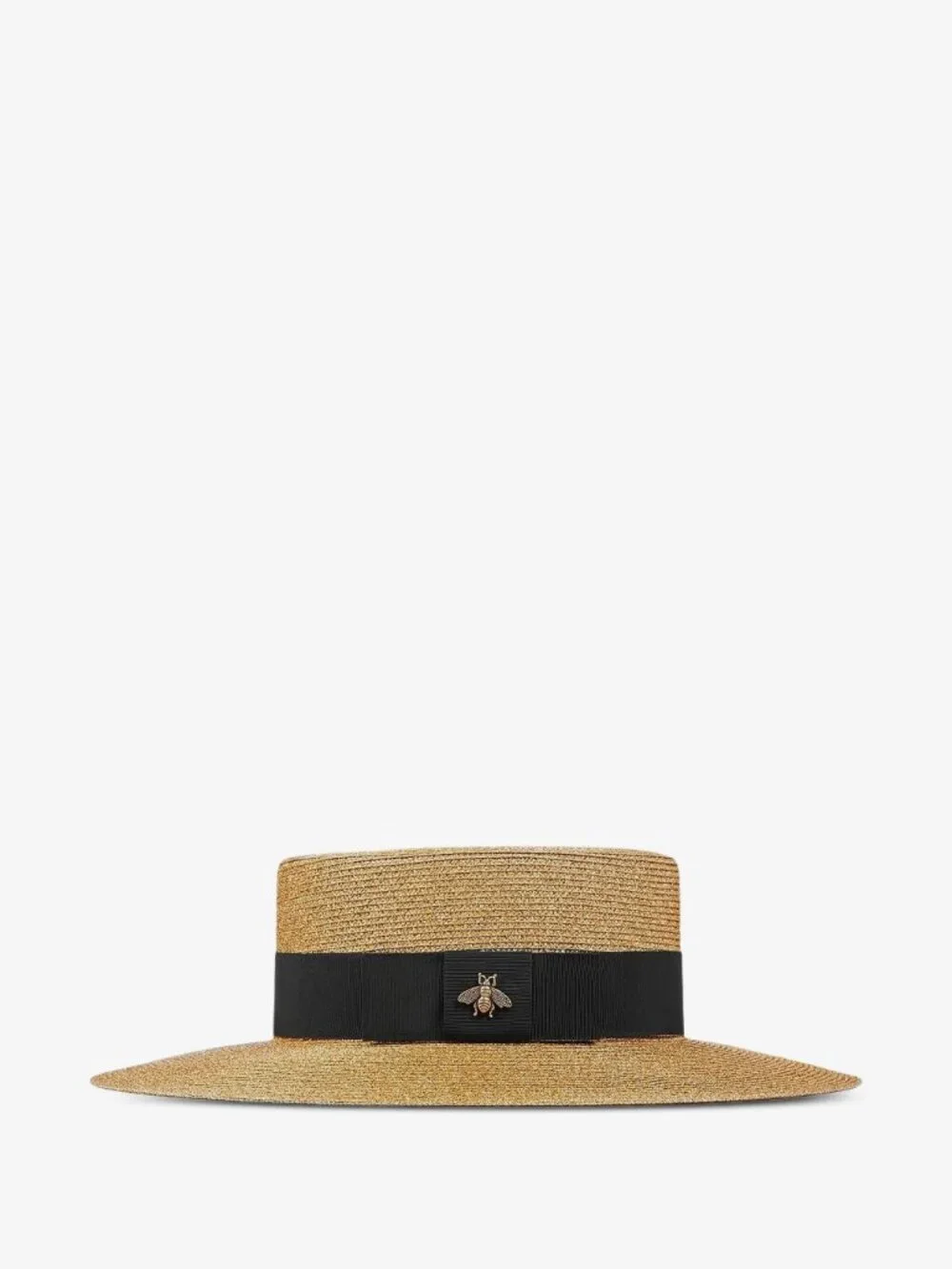 Gucci Gold Lame Bee Papier Hat